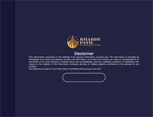 Tablet Screenshot of khardepatil.com